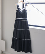 ニットドッキングティアードワンピース