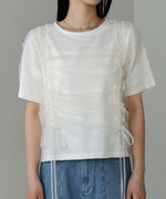 チュールギャザーＴシャツ