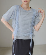 チュールギャザーＴシャツ