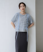 チュールギャザーＴシャツ