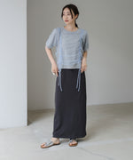 チュールギャザーＴシャツ