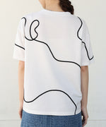 コード刺繍使いＴシャツ