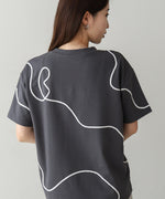 コード刺繍使いＴシャツ