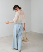 フロントホック刺繍ブラウスジャケット