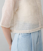 フロントホック刺繍ブラウスジャケット