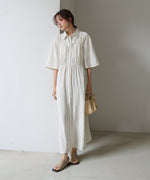 【S・Mサイズ展開】ビスチェ風シャツワンピース