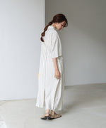 【S・Mサイズ展開】ビスチェ風シャツワンピース