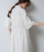 【S・Mサイズ展開】ビスチェ風シャツワンピース
