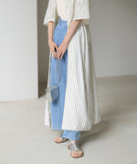 【S・Mサイズ展開】ビスチェ風シャツワンピース