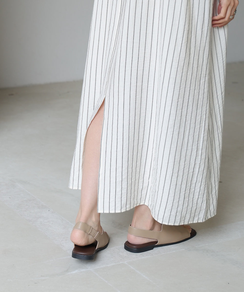 【S・Mサイズ展開】ビスチェ風シャツワンピース