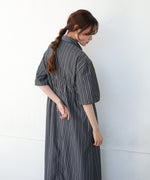 【S・Mサイズ展開】ビスチェ風シャツワンピース