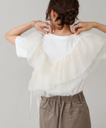 アシメフリルドッキングカットソー