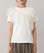 アシメフリルドッキングカットソー