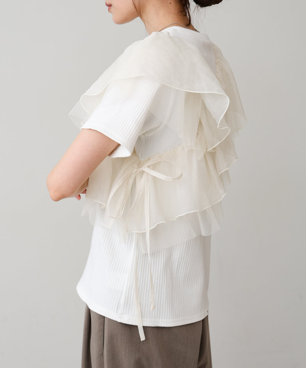 アシメフリルドッキングカットソー
