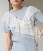 アシメフリルドッキングカットソー