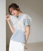 アシメフリルドッキングカットソー
