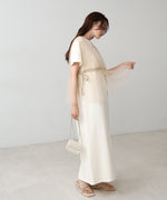 【S・Mサイズ展開】チュールドッキングスウェットワンピース