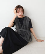 【S・Mサイズ展開】チュールドッキングスウェットワンピース