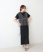 【S・Mサイズ展開】チュールドッキングスウェットワンピース