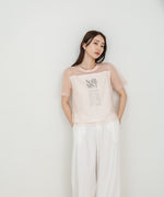 チュールレイヤードロゴＴシャツ