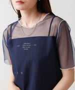 カラーメローチュールレイヤードＴシャツ