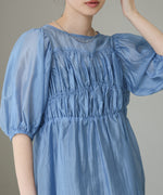 ビスチェ風シアーペプラムブラウス