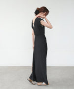 【選べる】【低身長向けサイズあり】前後２ＷＡＹウェーブ柄シュシュ付ワンピース・オールインワン