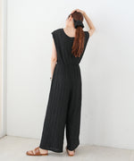 【選べる】【低身長向けサイズあり】前後２ＷＡＹウェーブ柄シュシュ付ワンピース・オールインワン