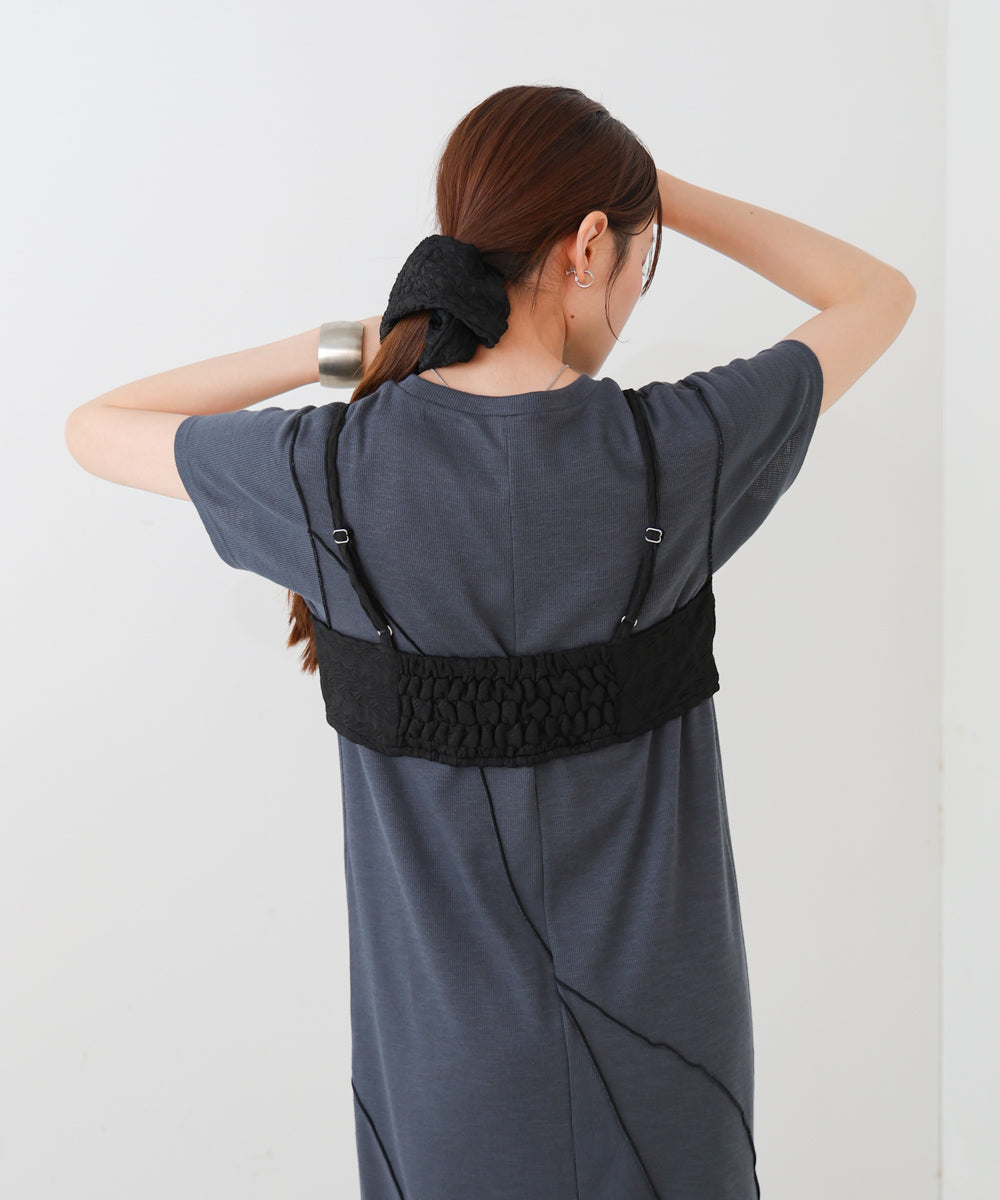 【S・Mサイズ展開】ビスチェセットメローワンピース