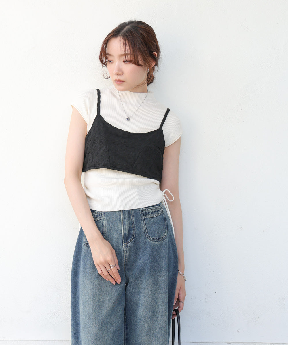 【S・Mサイズ展開】ビスチェセットメローワンピース