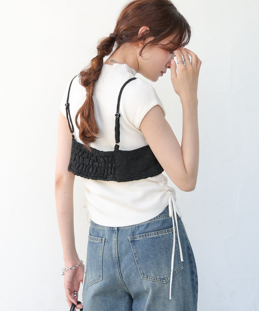 【S・Mサイズ展開】ビスチェセットメローワンピース