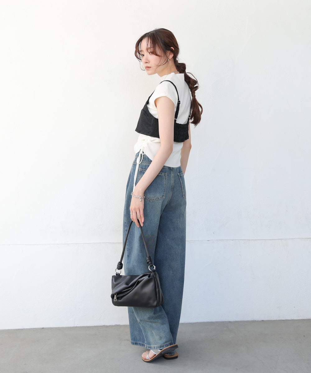 【S・Mサイズ展開】ビスチェセットメローワンピース