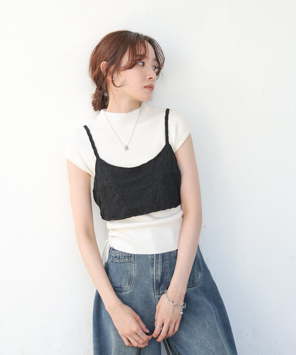 【S・Mサイズ展開】ビスチェセットメローワンピース