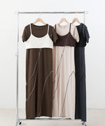 【S・Mサイズ展開】ビスチェセットメローワンピース