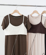 【S・Mサイズ展開】ビスチェセットメローワンピース