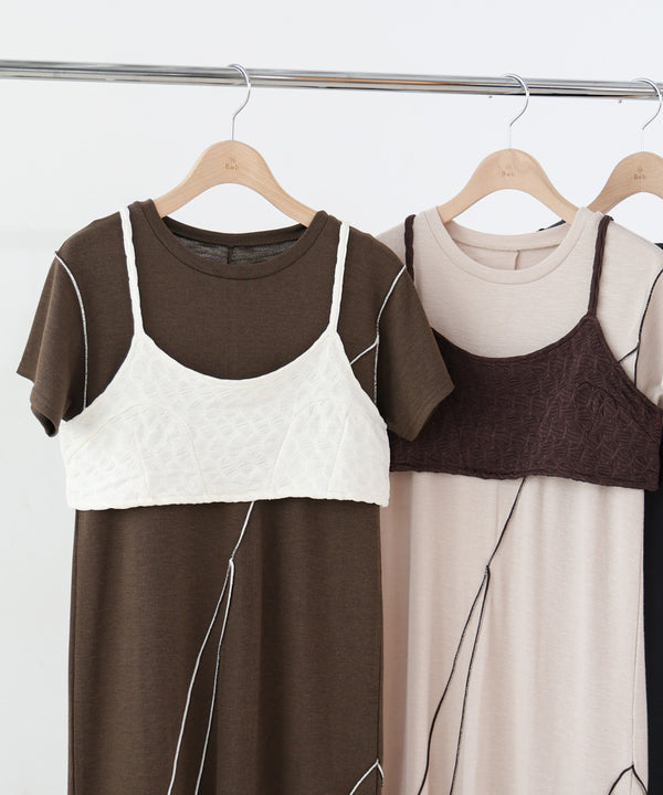 【S・Mサイズ展開】ビスチェセットメローワンピース