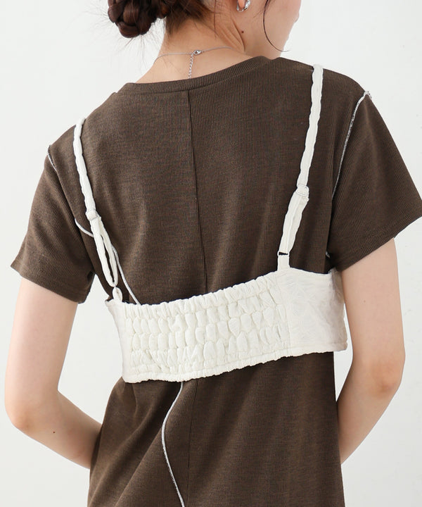 【S・Mサイズ展開】ビスチェセットメローワンピース