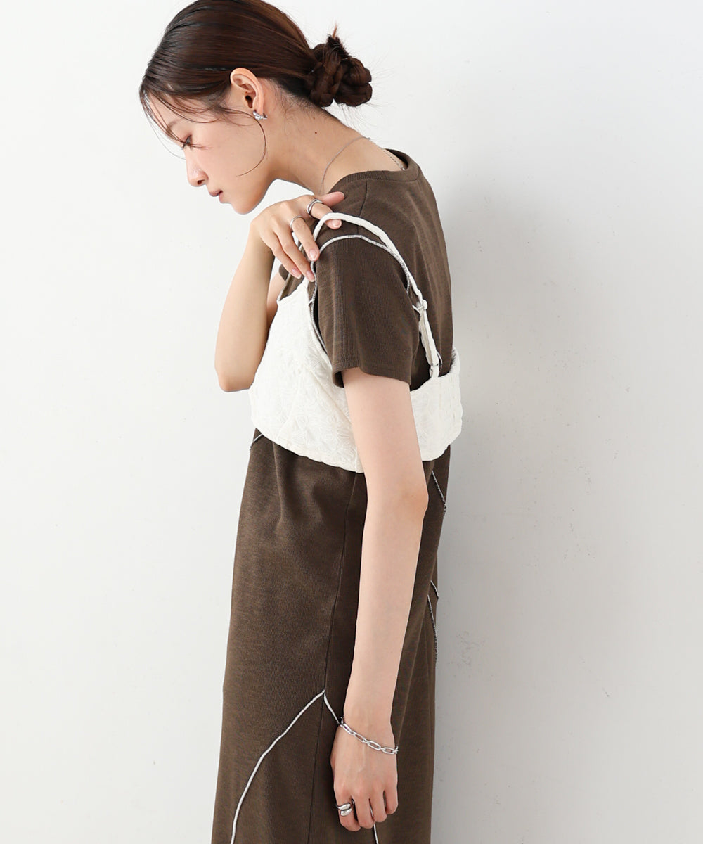 【S・Mサイズ展開】ビスチェセットメローワンピース