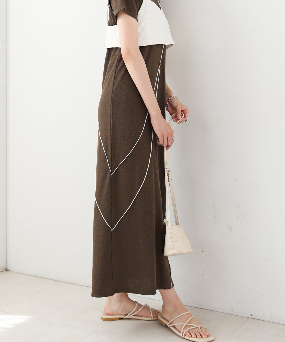 【S・Mサイズ展開】ビスチェセットメローワンピース