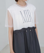 【低身長向けサイズあり】チュールレイヤードウエストドロストワンピース