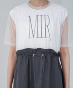 【低身長向けサイズあり】チュールレイヤードウエストドロストワンピース