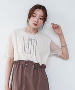 【低身長向けサイズあり】チュールレイヤードウエストドロストワンピース