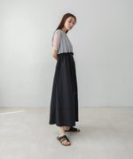 【低身長向けサイズあり】チュールレイヤードウエストドロストワンピース