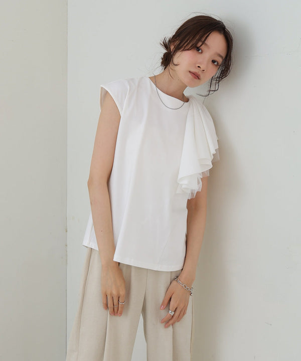 イレヘムラッフルデザインカットソー