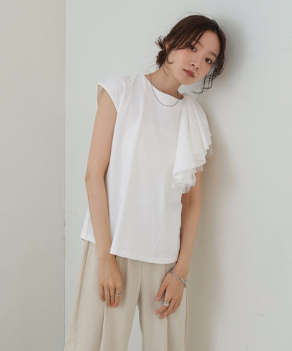 イレヘムラッフルデザインカットソー