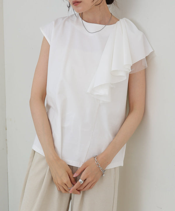 イレヘムラッフルデザインカットソー