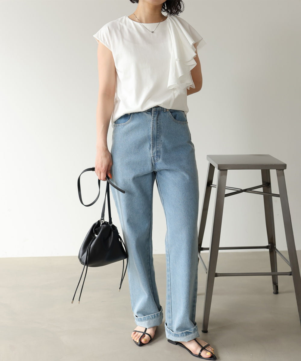 イレヘムラッフルデザインカットソー