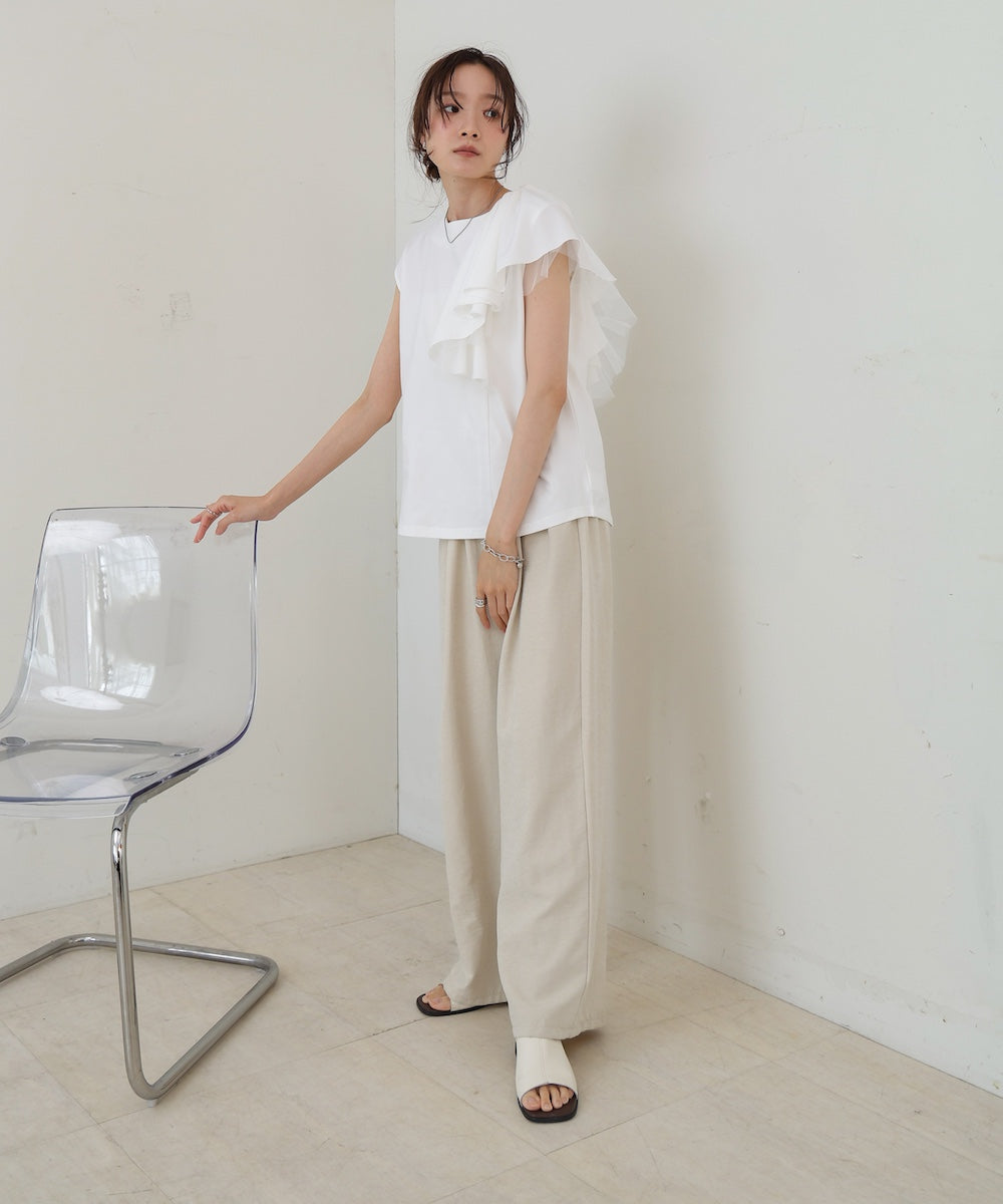 イレヘムラッフルデザインカットソー