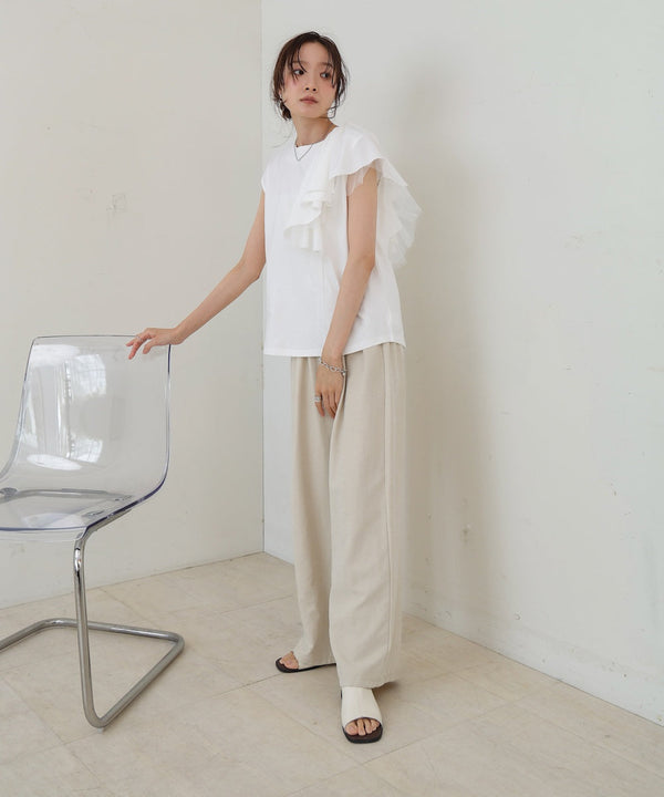 イレヘムラッフルデザインカットソー