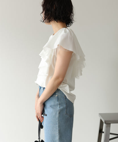 イレヘムラッフルデザインカットソー